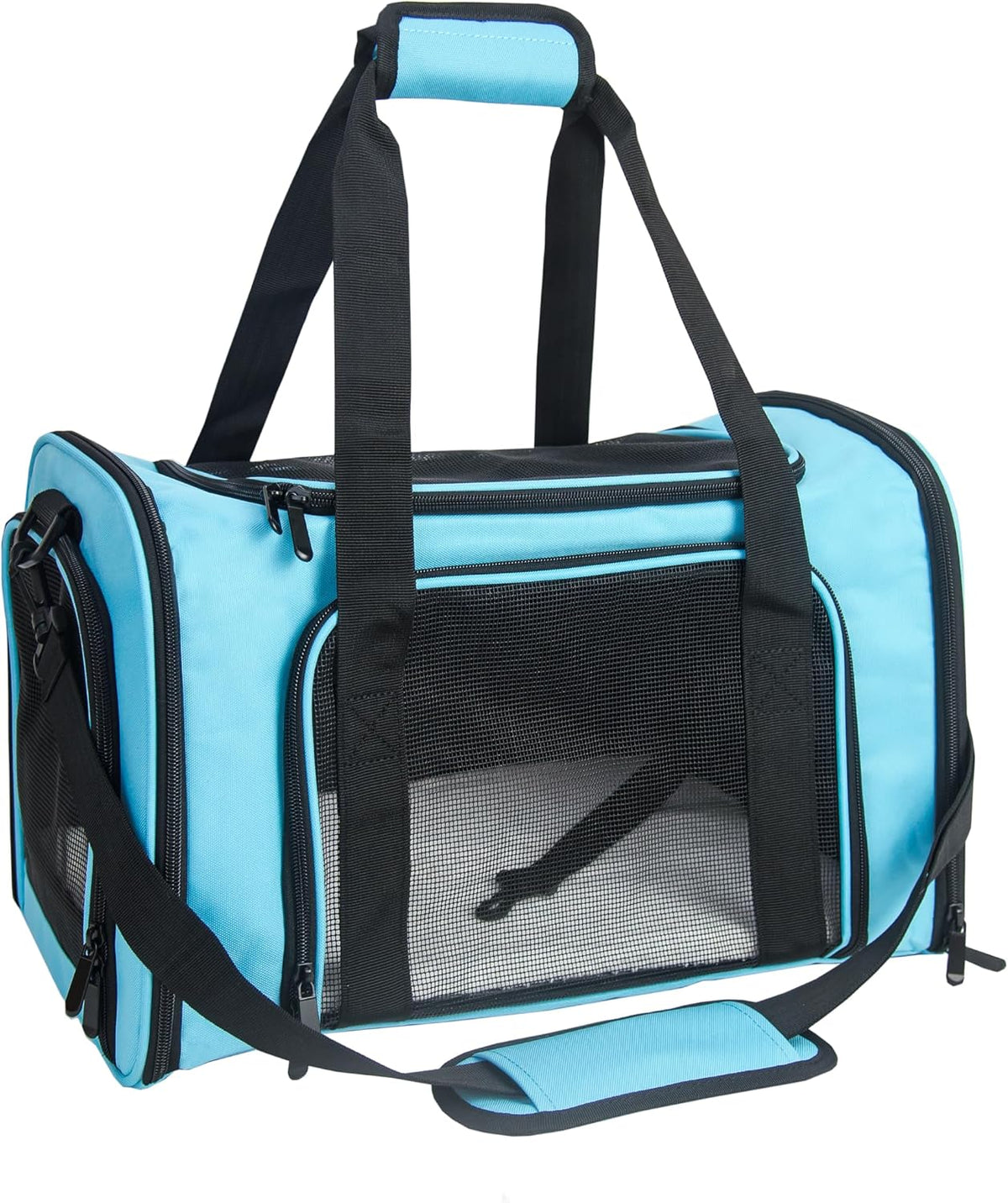 Soft Sided Carrier for Small Medium Cats Dogs - 20.0"L x 13.0"W x 13.0"H / Blue
