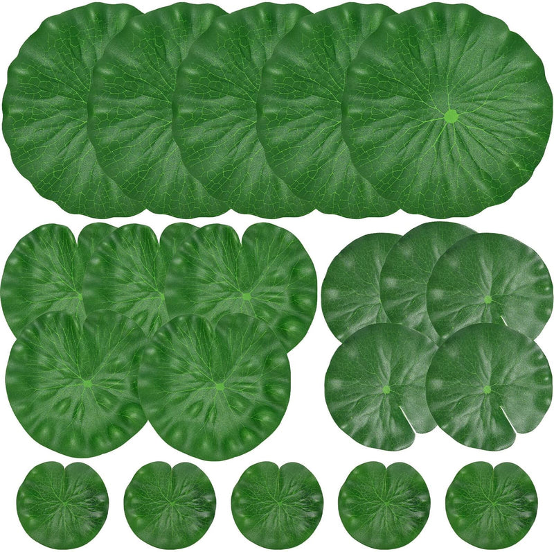 20 Pcs Artificial Lily Pads for Ponds