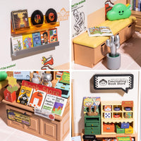 Rolife Super Creator miniature house kit, Double Joy Bubble Tea shop with LED light - view 8