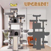 SHA CERLIN 68 Inches Multi-Level Large Cat Tree for Large Kitties/Big - 81in / Grey - image 3