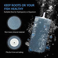 VIVOSUN 2PCS 4 x 2 in Large Air Stone for Aquarium, Air Pump – Essentials for Fish - 4 inch-Cylindrical (Pack of 2) - image 2