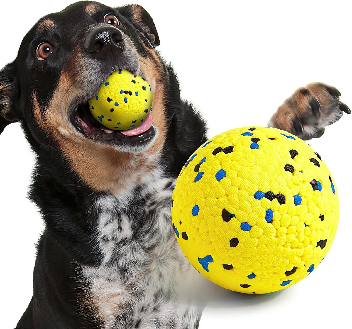 Kimee Dog Balls Tennis Balls Dog Chew Toys for Aggressive Chewers - 1 Ball (2.75in)