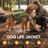 Dog Life Jacket Medium,Ripstop Dog Flotation Vest for Medium Dogs – Essentials for Dogs - XX-Large / Green Camouflage - image 2