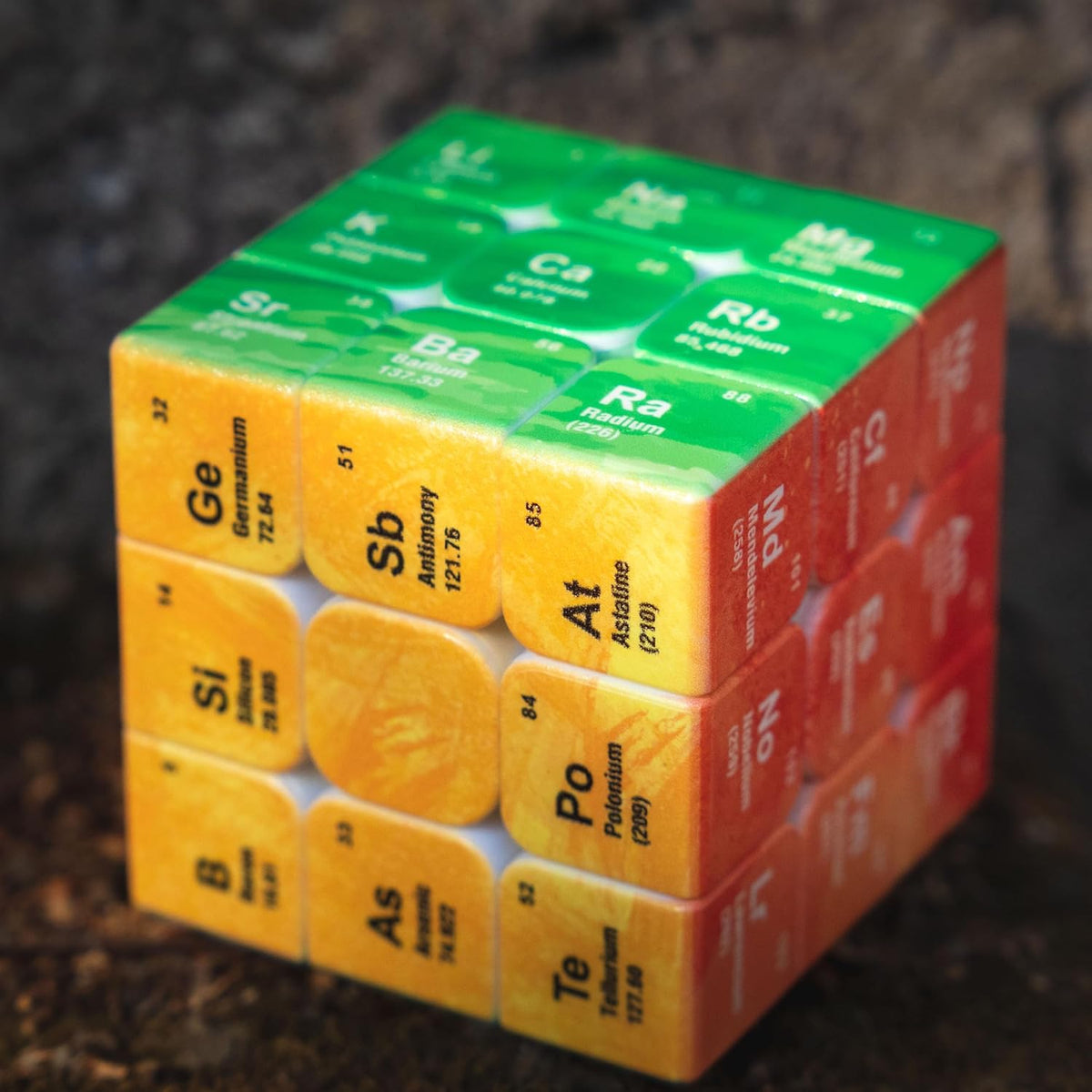 Cuberspeed Periodic Table 3x3 speed cube with chemical elements on each face - view 4