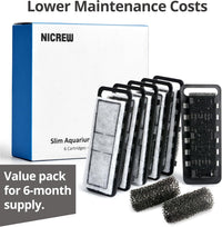 NICREW Slim Aquarium Filter Cartridges - 6 pack - image 3