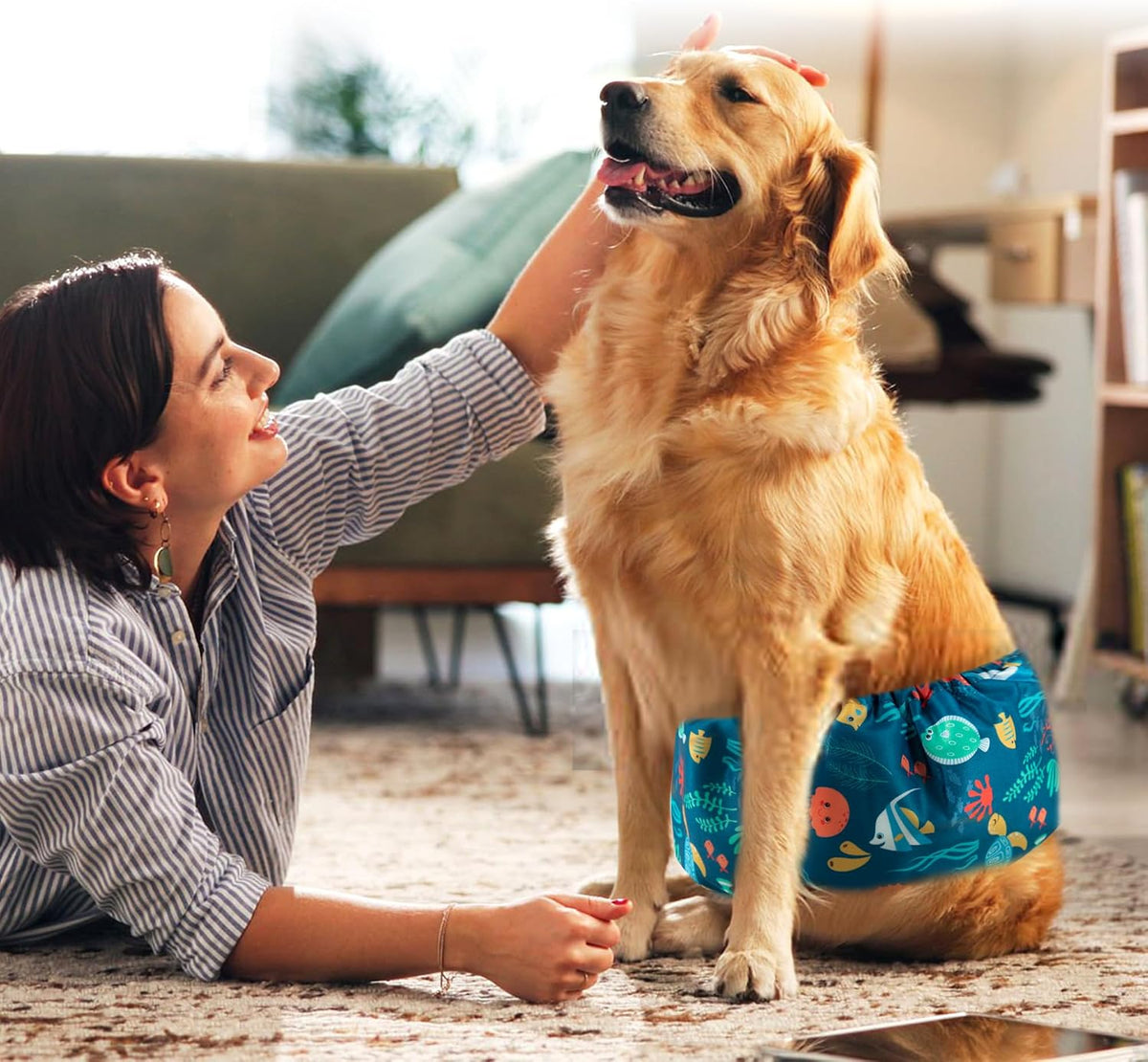 wegreeco Small Dog Diapers Male - Marine Animal / Small / 5 - image 2