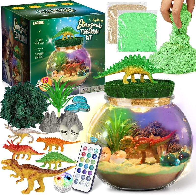 Dinosaur Terrarium Kit for Kids, Dinosaur Toys for Kids 5-7 - Dinosaur Kit