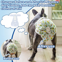 Disposable Dog Diaper Liners Booster Pads for Male & Female Dogs - L-80Count - image 3