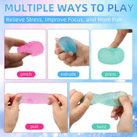 3pcs Squishy Textured Stress Balls Silky Fidget Toys - 3pcs-ball - image 4