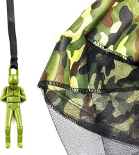 ROYHOO 15-pack army camo parachute toys with plastic soldier figures in 3 colors - view 4