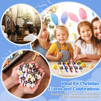 Bememo 50pcs Mini Jesus Loves You Religious Figures - Fresh Color - image 4