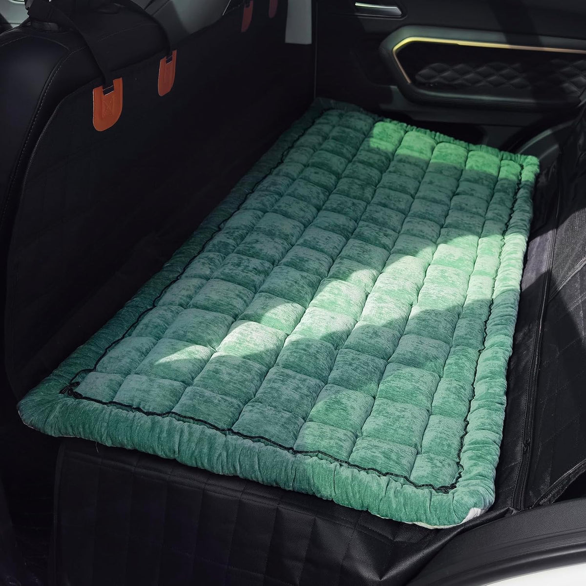 Dog Bed for Car Back Seat - Green / 24.8x54 inch