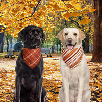 Spring Summer Dog Bandanas Large 3PCS, 6 Pattern Floral Scarf – Essentials for Dogs - plaid-fall / Large - image 2
