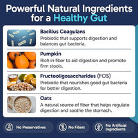 Tummy Essentials Probiotic Chews for Dogs, Supports Gut Health for Dogs and Firm Stools, Helps Eliminate Digestive Dysfunction, Dog Probiotics Made in The USA, 30 Chews