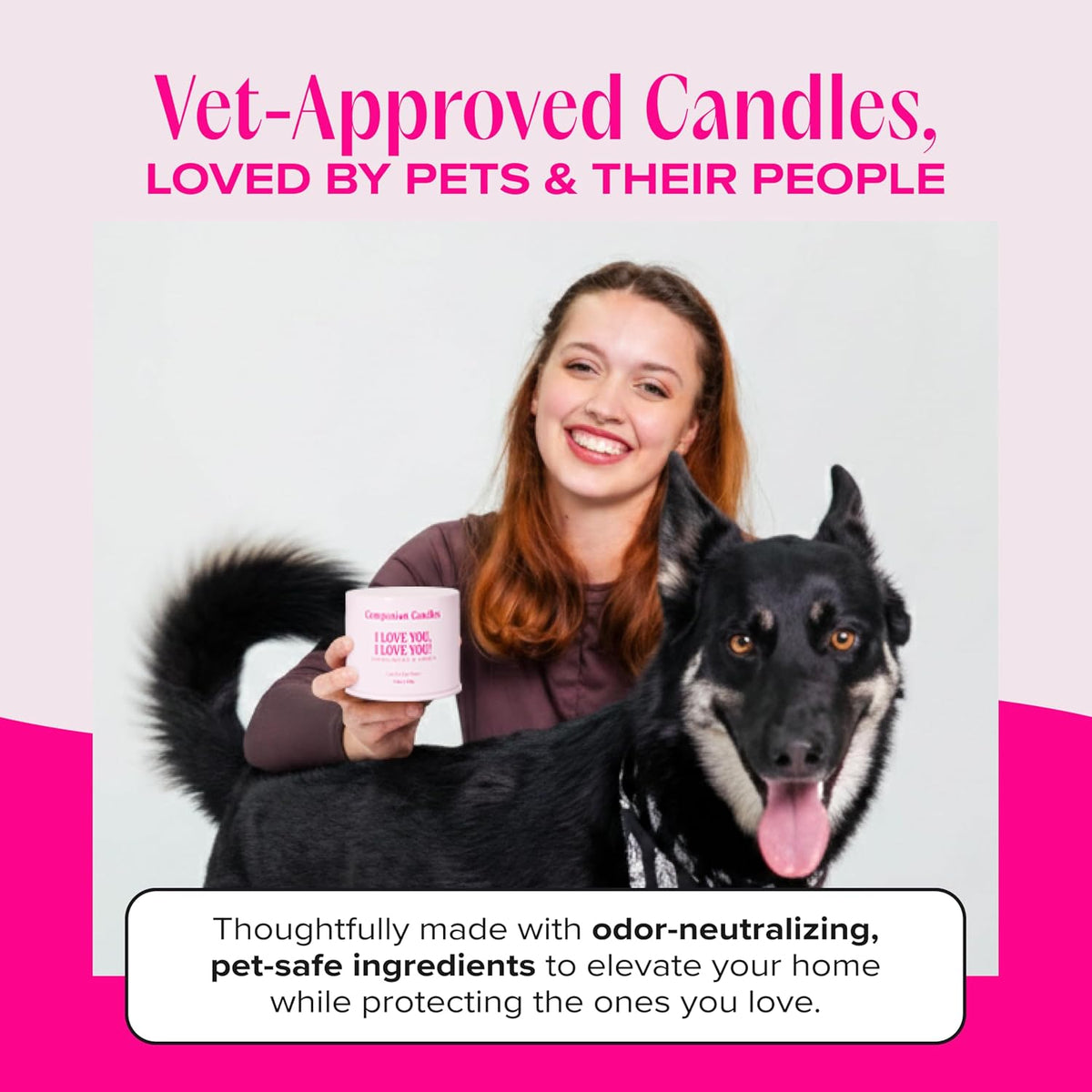 Nostalgia Pet-Friendly Scented Candle - I Love You, I Love You! - 11.8oz / I Love You, I Love You - image 2