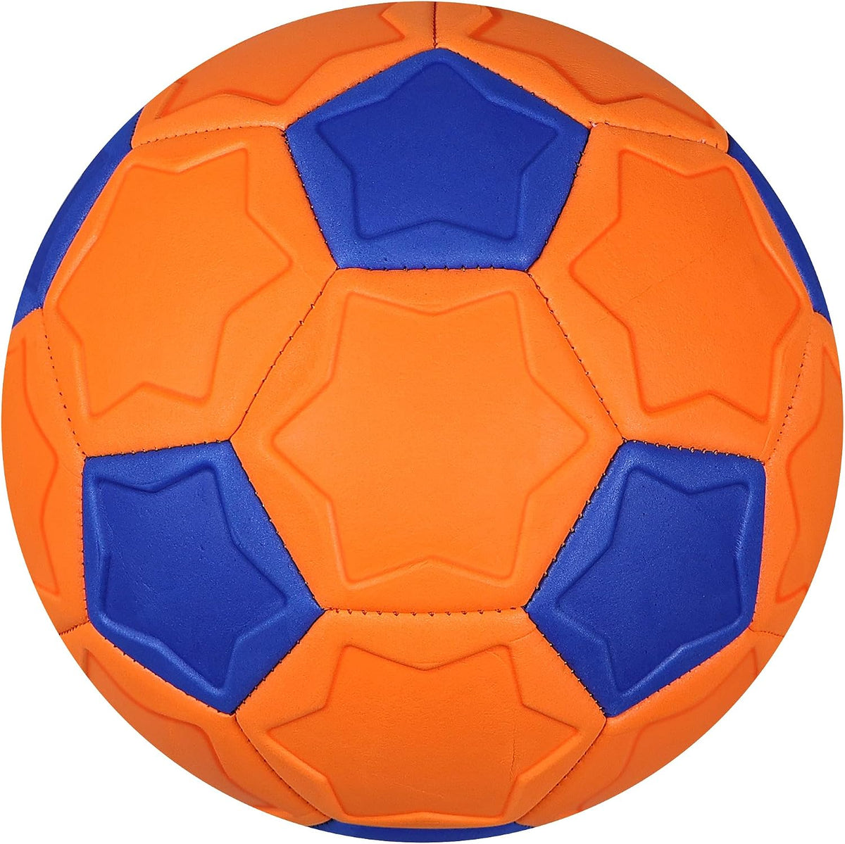 BYAOSUN size 4 soft EVA curve soccer ball in orange and blue - view 5
