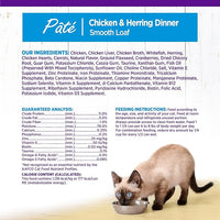 Wellness Complete Health Pate Adult Wet Cat Food, Natural, Protein-Rich, Grain Free, 5.5 Ounce, 24 Pack, (Chicken & Herring)
