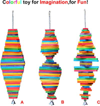 KINTOR Large Parrot Chew Toy - Rainbow - image 2