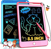TEKFUN 3 Pack LCD Writing Tablet for Kids, Educational Kids - Blue+pink / 8.5 inch / 2