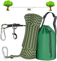 Tresbro Dog Camping Leash, 50ft/75ft/100ft Trolley System for Dogs up to 300lbs, Portable Lightweight Runner Lead for Yard, Reflective Dog Tie Out Cable for Camping, Courtyard, Park, Outside