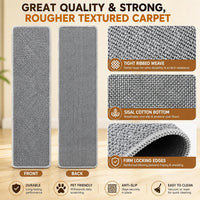FHTONGE 71x15.8" Thickened Cat Wall Climbing Carpet with 16 Fixed - Highclass Grey / 71x15.8"(180x40cm) - image 3