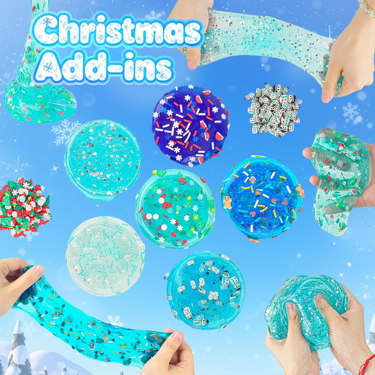 6-Pack Pink Slime Kit for Girls - Snowman - image 3