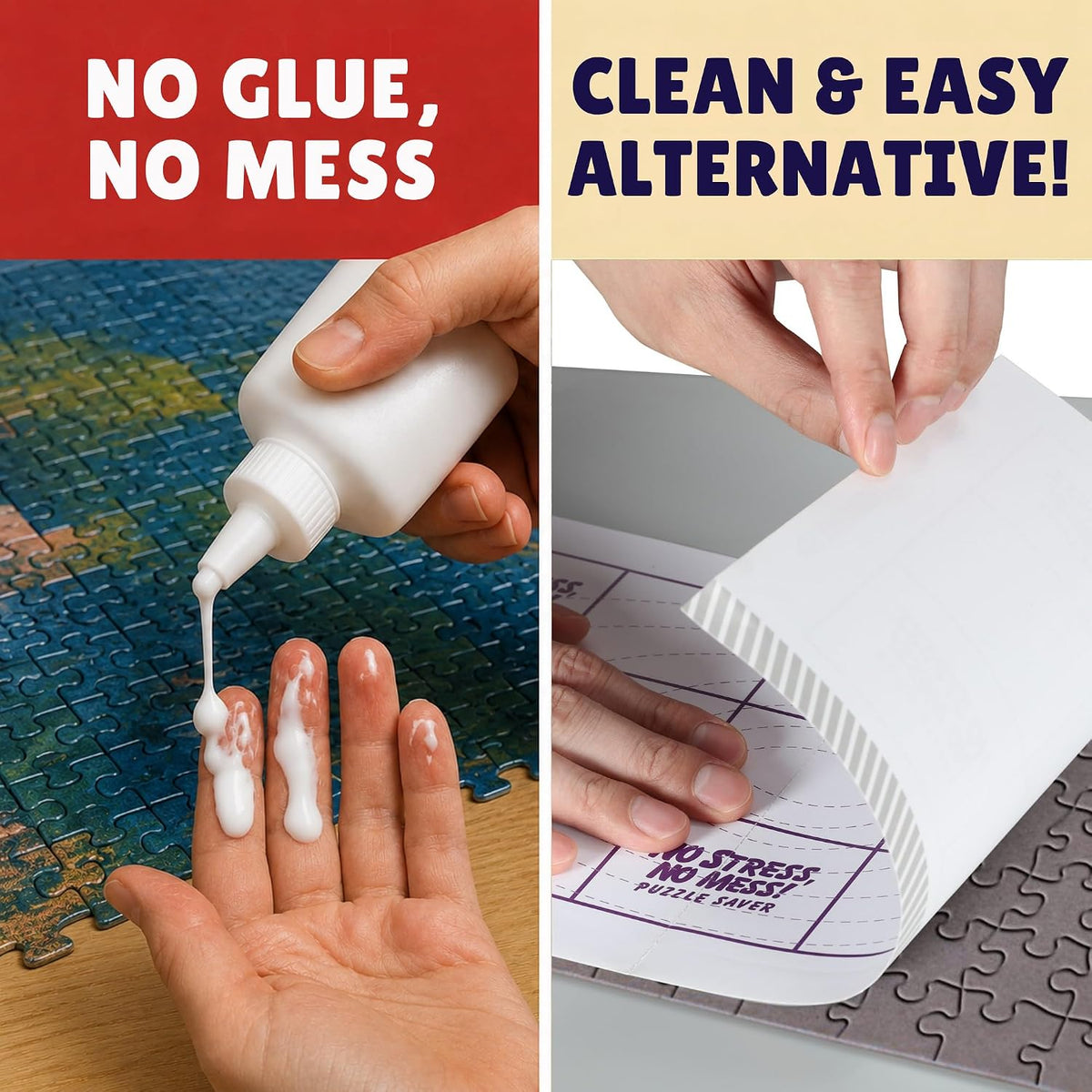 Permanent Adhesive Puzzle Saver Sheets, Preserve 2, No Stress - 36 Sheets - image 4
