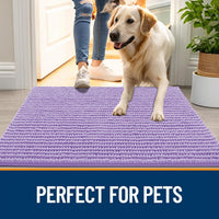 OLANLY Dog Door Mat for Muddy Paws 30x20 - 36" X 24" / Lavender - image 3