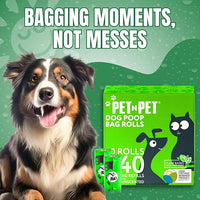Pet N Pet 540 Counts Green Poop Bags for Dogs, 38% Plant Based & 62% PE Extra Thick Dog Poop Bags Rolls, 9" x 13", Unscented Dog Waste Bag, Pet Supplies for Dogs