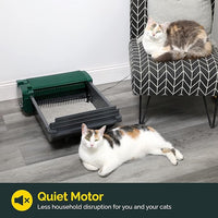 Pet Zone Smart Scoop Litter Box Value Pack, Self Cleaning, Hands-Free Large Litter Box, Easy to Clean