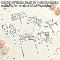 Gold Birthday Cake Topper - Silver - image 3
