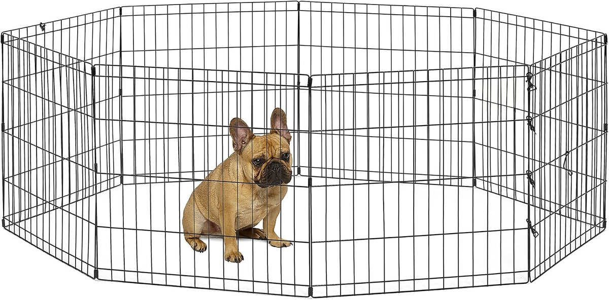 New World by MidWest 24-Inch Exercise Pen, No Door - Small Dog Pen: 24-Inch High