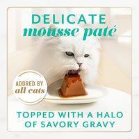 Fancy Feast Gems Pate Cat Food Mousse With Tuna and a Halo of Savory Gravy Cat Food - (Pack of 8) 4 oz. Boxes