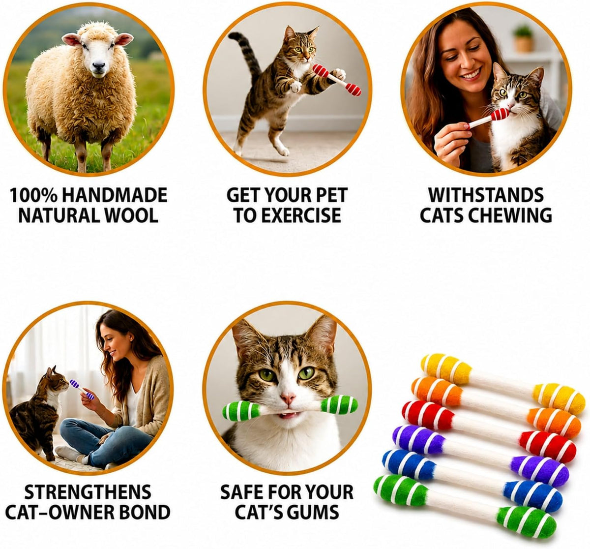 Glaciart One XXL Swabs Cat Toys with Catnip, 2 Pk - Swirl Swabs / Regular - image 3