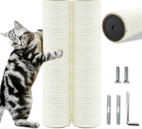 Cat Scratching Post Replacement Pole - M8*2poles / 30 cm / 11.81 in Beige