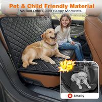 URPOWER Dog Car Seat Cover for Back Seat - Jet Black / Standard - 54" Length - image 2