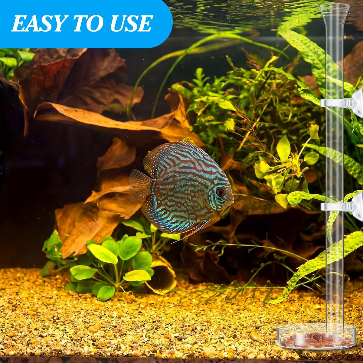 CHENGU 3 Pcs Shrimp Feeding Tube and Dish - 14" + 2 Tray - image 4
