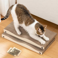 Cat Scratcher, Durable Scratch Pad - Beige / M: 16" - 2 Pack