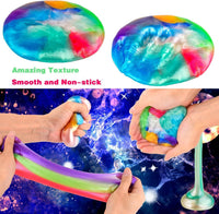 4 Pack Galaxy Slime Kit, Party Favors for Kids, Non Sticky, Wet - Galaxy 75 Pack - image 4