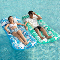 Jasonwell Inflatable Pool Float Lounge - Blue & Green / 2
