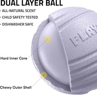 Playology Durable Large Dual Layer Dog Ball, Peanut Butter Scent - Medium / Lamb - image 2