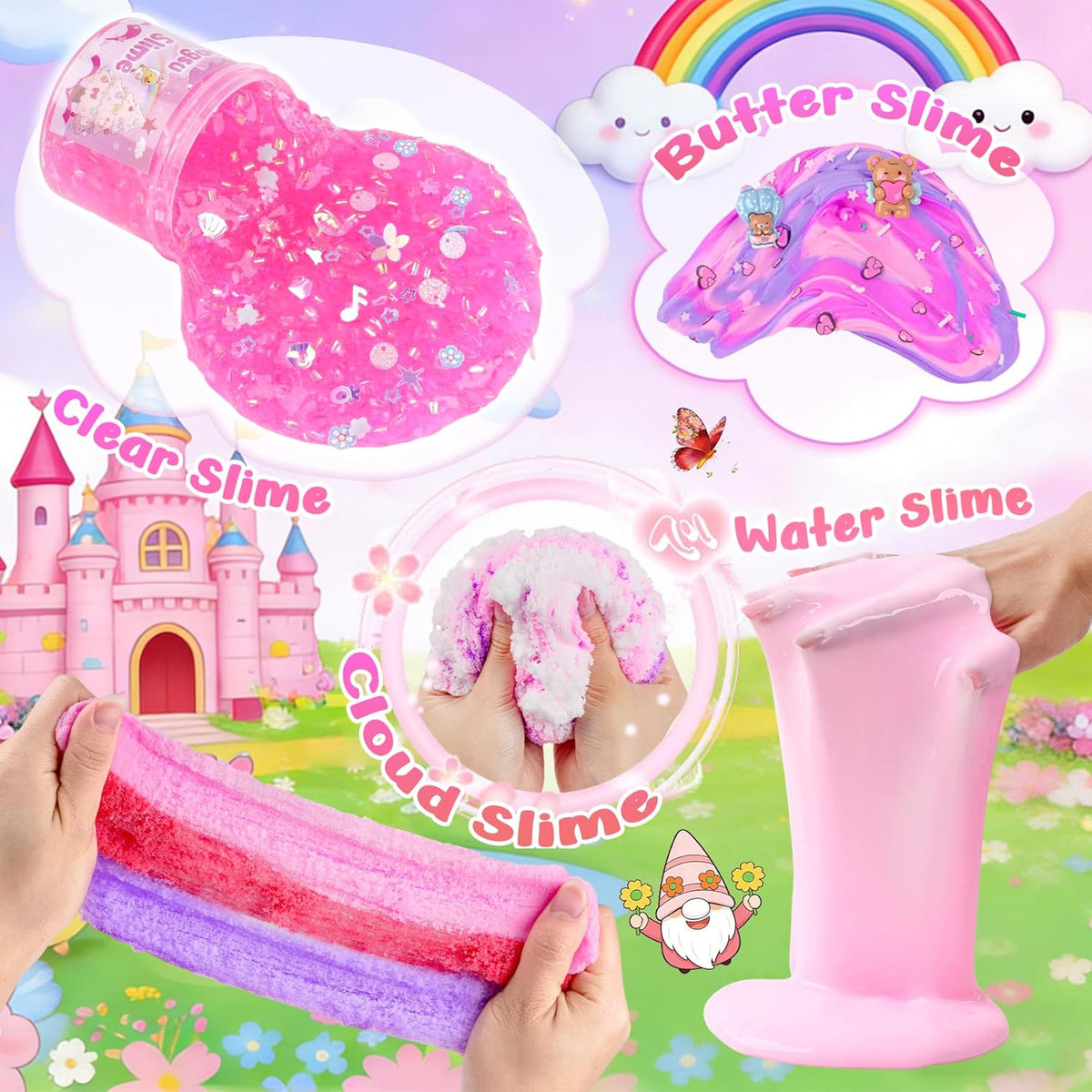 6-Pack Pink Slime Kit for Girls - Pink - image 4