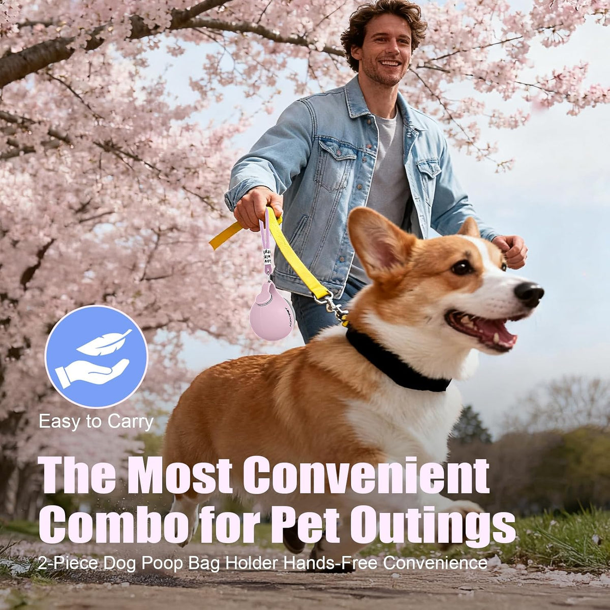 Portable Dog Water Bottle - Pink - image 2