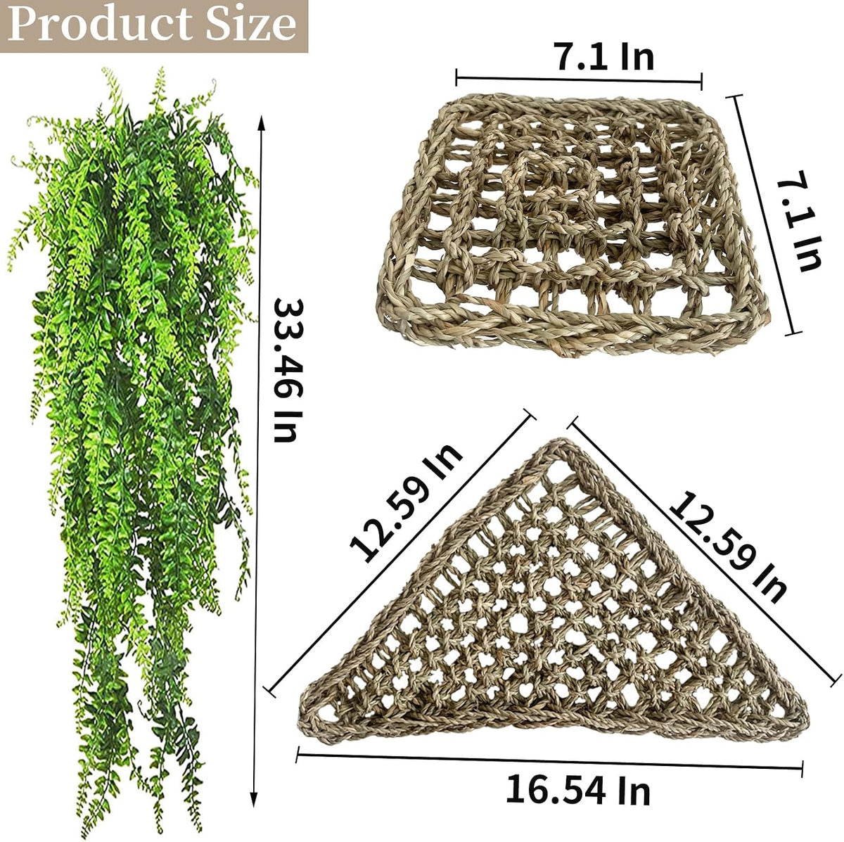 Reptile Hammock, Large Lizard Lounger - 【▲+▇+Green】 - image 3