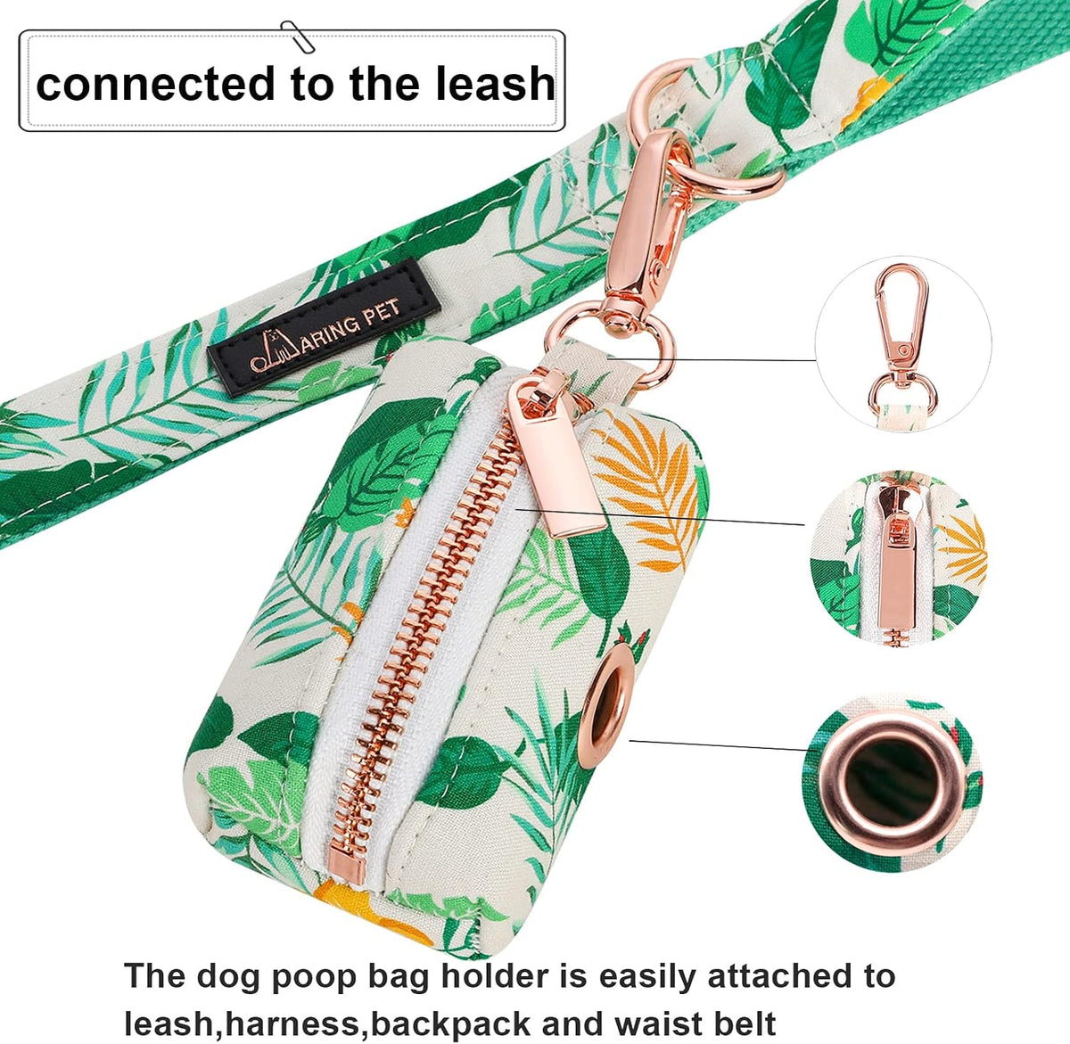 ARING PET Dog Waste Bag Dispenser - 1 Count (Pack of 1) / B:leaf - image 3