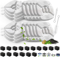 Cat Water Fountain Replacement Filters-12 Pack Cat Fountain Filters - 16 Filters+16 Sponges