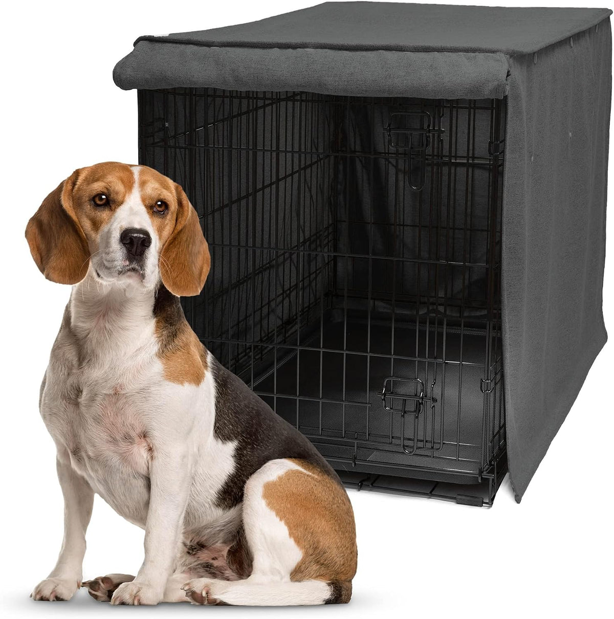 Friends Forever Metal Dog Crate Cover - 36.75"L x 23.75"W x 25"H