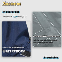 Waterproof Dog Raincoat with Reflective Strip - XX-Large / Navy Black - image 3