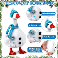 7 Inch Mini Desk Goose Outfits - Winter Color(snowman) - image 4