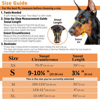 Dog Muzzle, Humane Basket Muzzle for Large Dogs Biting - Brown / Small - image 4